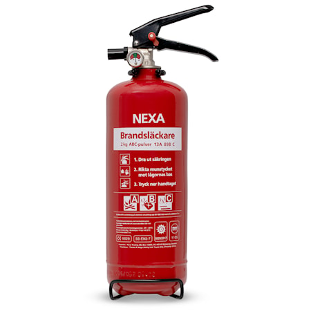 Nexa Fire & Safety BrandslÃ¤ckare RÃ¶d 2kg 13A
