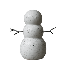 Snowman Snögubbe S Ø7x11 cm Keramik Prickig