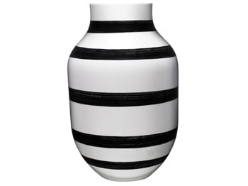 Vase Omaggio noir 30,5 cm