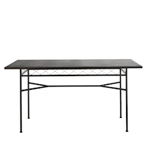 Gardia Curtain Table Black 150x85 cm
