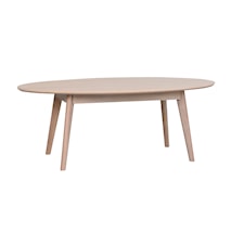 Yumi Soffbord Ovalt Vitpigmenterad Ek 130x65 cm