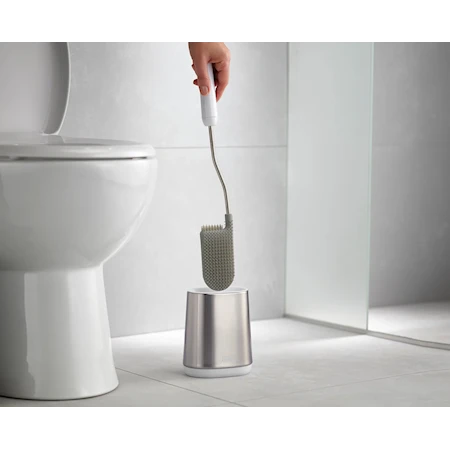 Flex Lite Toalettborste med Hållare 42,5 cm Vit