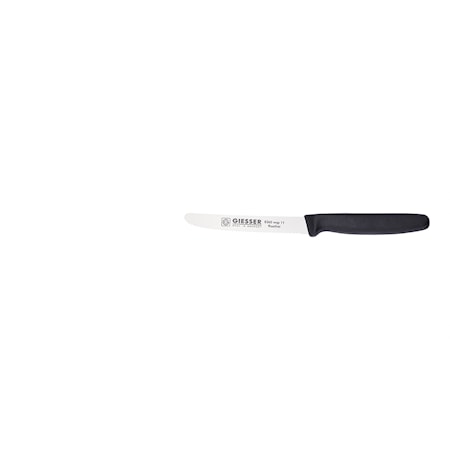 Universalkniv med Tandad Egg 11 cm Stål/Plast Svart
