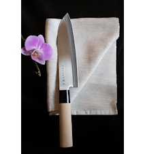 Houcho Santokukniv Trähandtag 17 cm Magnolia