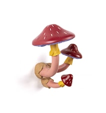 Mushroom Henger/Krok 17,5 x 16 cm Rød