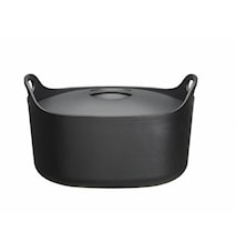 Sarpaneva Cast iron casserole with lid Black 4L