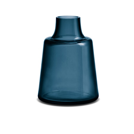 Vase Flora col court bleu foncé H 24