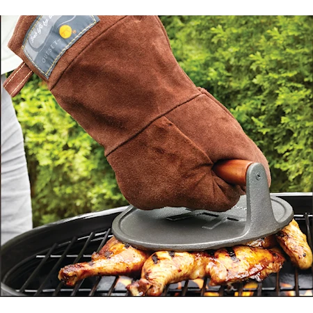 Outset Grillvante i läder (one size)