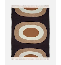 Melooni Torkkupeitto 130 x 170 cm Musta/Beige/Valkoinen