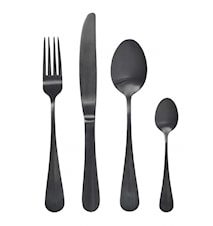 Black Cutlery Set 4 pieces Black