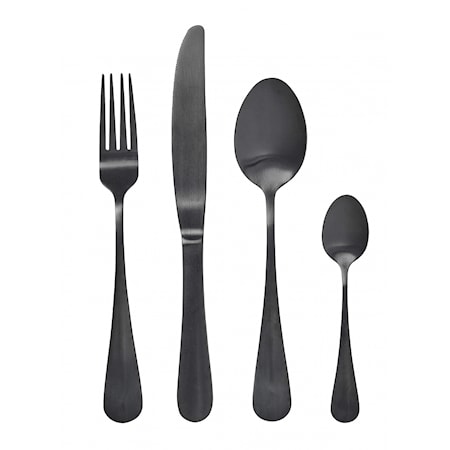 Nordal BLACK cutlery s/4
