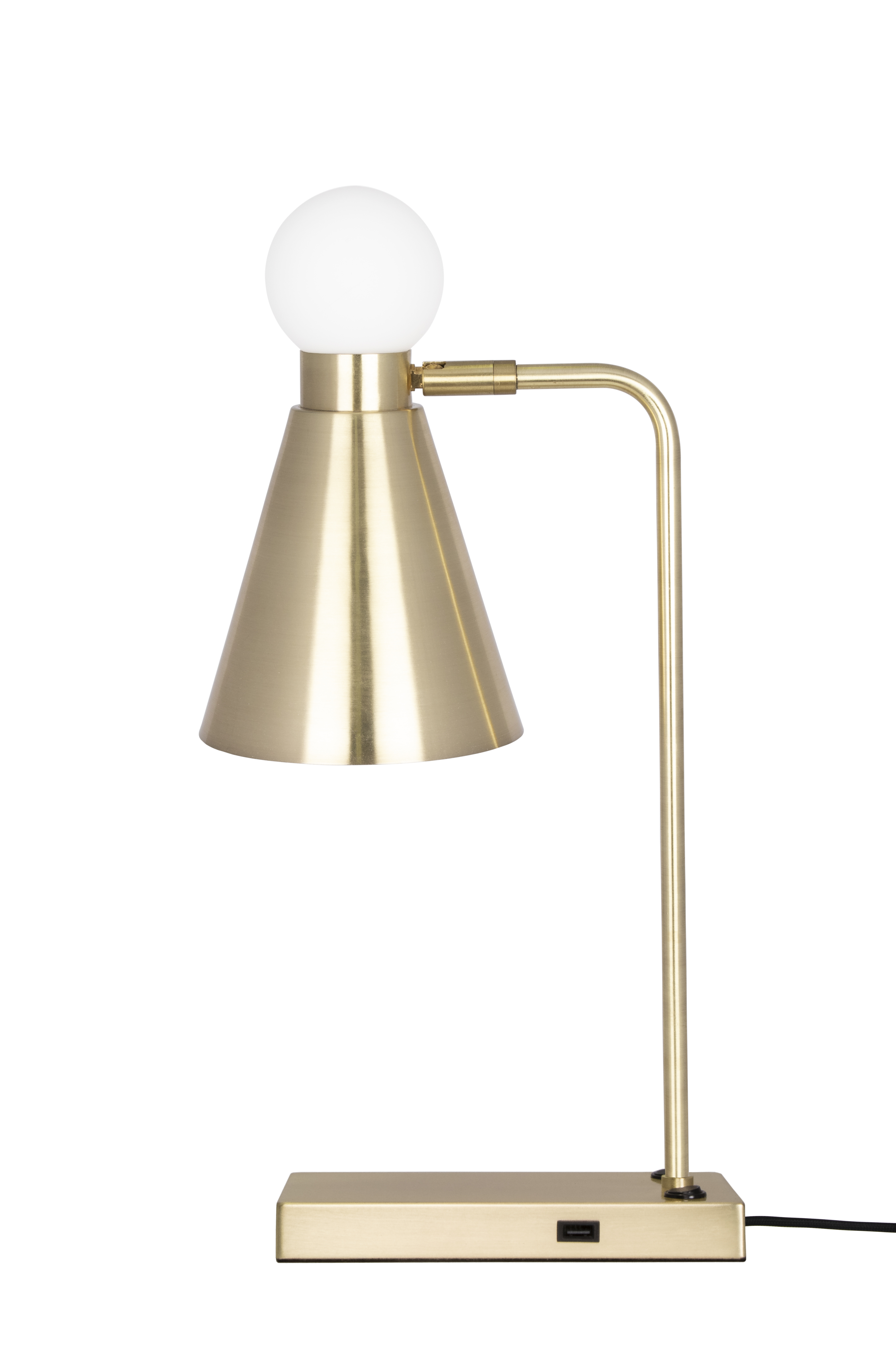 Ludo Bordslampa Borstad MässingVit Ludo Bordslampa Borstad MässingVit