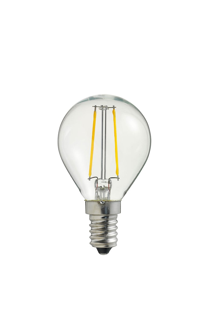 Valonlähde LED Kirkas Filamentti Pallo E14
