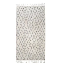 Badrumsmatta Cream/Grå L 90x175 cm