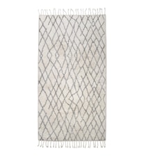 Kylpyhuoneen matto Cream/Harmaa L 90x175 cm