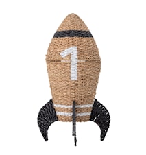 Cosmina Basket w/Lid, Black, Seagrass