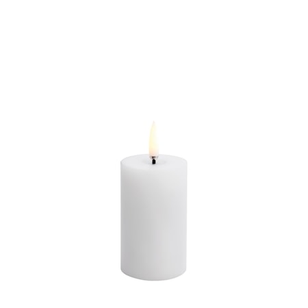 LED Blockljus Smält 5×7,5 cm Nordic White