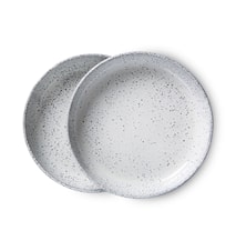 Gradient ceramics Dyb tallerken 21,5 cm Sæt m. 2 Cream