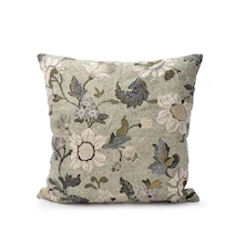 Cushion Cover Flower Linen 50x50 Soft Green
