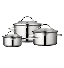 Stockpots with lids 3-pc