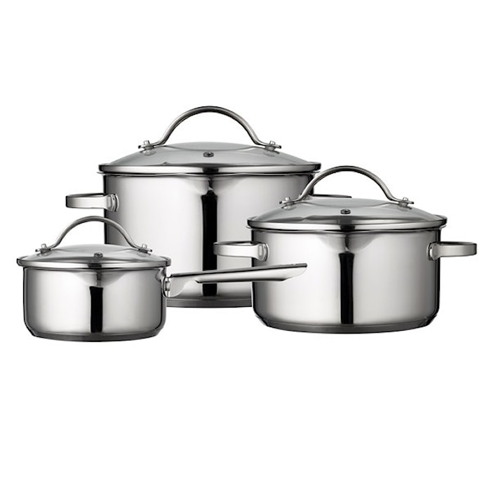 Stockpots with lids 3-pc