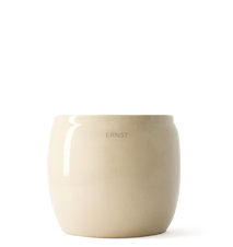 Blomsterkrukke Glasert keramikk 17,5x17,5 cm Beige