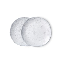 Gradient Lautanen 2-pakkaus 16 cm Keramiikka Cream