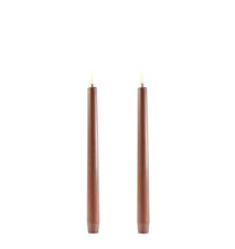 Taper LED-Kynttilä 2-pakkaus 2,3 x 25 cm Caramel