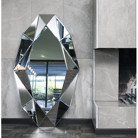 Diamond XL Spegel Silver