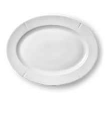 Grand Cru plato oval 30x23 cm blanco