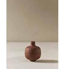 Sand Skål med Lock S Ø8,2 cm Stengods Terrakotta