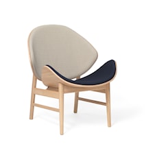 The Orange Lounge Chair Grey/Navy Blue hvitoljet eik