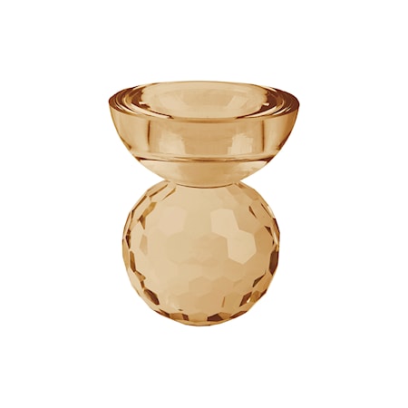 Crystal Art Bowl Lysestage Small Beige