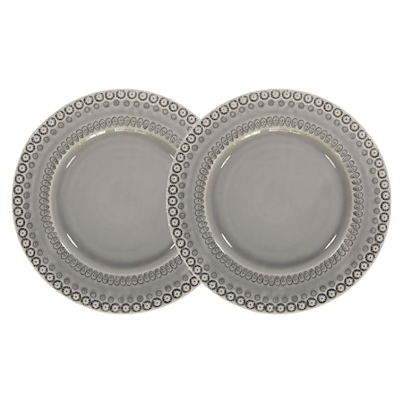 DAISY Dinner Plate Soft Grey 29 cm 2-pack