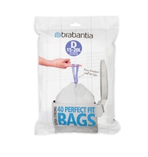 PerfectFit Avfallspåsar D, 15-20 liter [40 st påsar per förpackning]