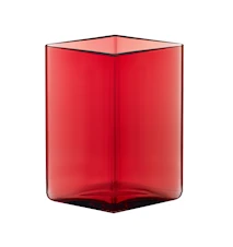 Ruutu Vase 11.5x14 cm Cranberry