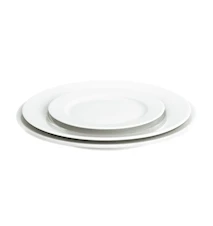 Sancerre tallrik flat vit, Ø 20 cm