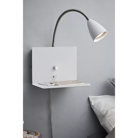 Bilde av Logi Vegglampe 35 cm Hvit