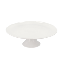 Tortenplatte auf Fuß 30 × 10 cm Weißes Porzellan