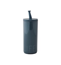 Travel Straw Cup Royal Blue/Life