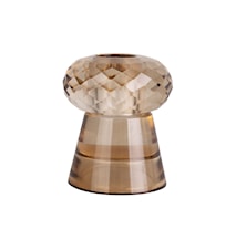 Crystal Art Duo Kynttilänjalka Small Beige