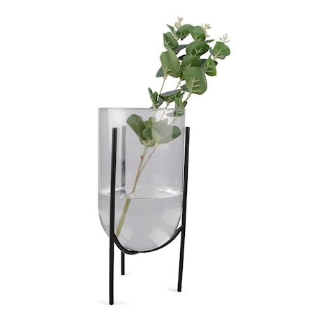 Form Living Vas med ställning 12×265 cm Svart