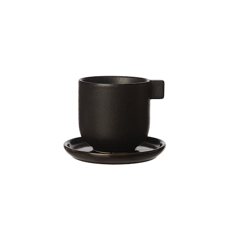 Kaffekop m/underkop Sort