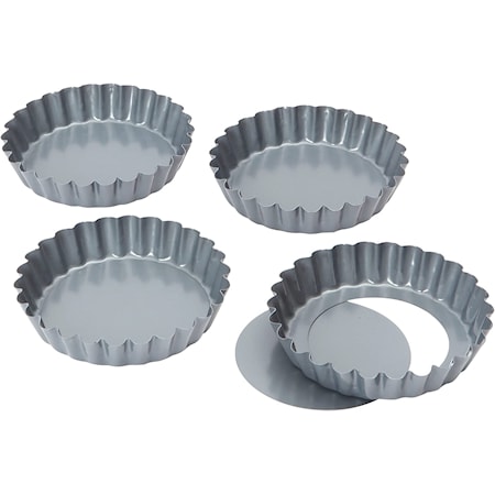 Dexam Non-stick Piirakkavuoat 12 cm 4-pakkaus