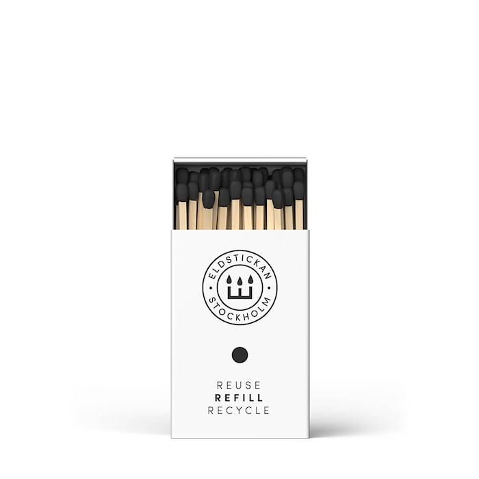 Lilla Eldstickan tändstickor refill Svart