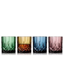Whiskyglas Sorrento 32 cl 4 sorterade färger Glas