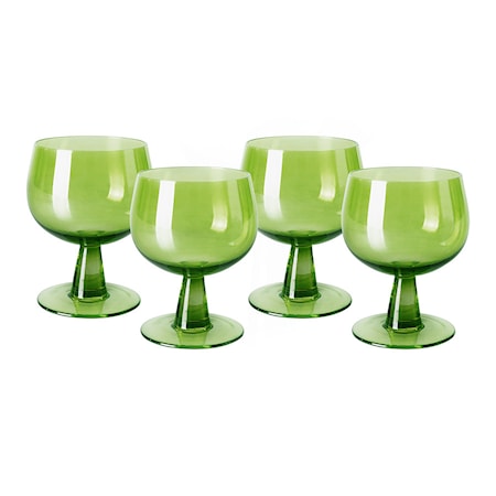 Emeralds Vinglas Lave 4-pak 25 cl Glas Grøn