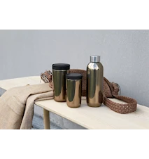 Keep Cool vacuum insulated bottle, 0,6 l. – dark gold/steel