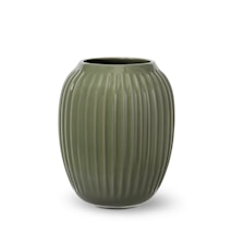 Hammershøi vase 21 cm, mørkegrønn