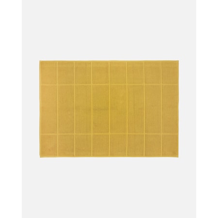 Tiiliskivi Badeværelsesmåtte 50x75 cm Ekologisk Bomuld Gul